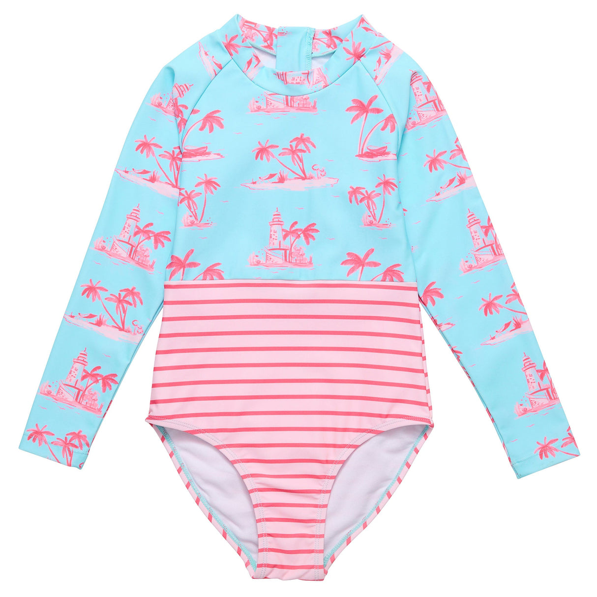 Lighthouse Island Sustainable LS Surf Suit - HoneyBug