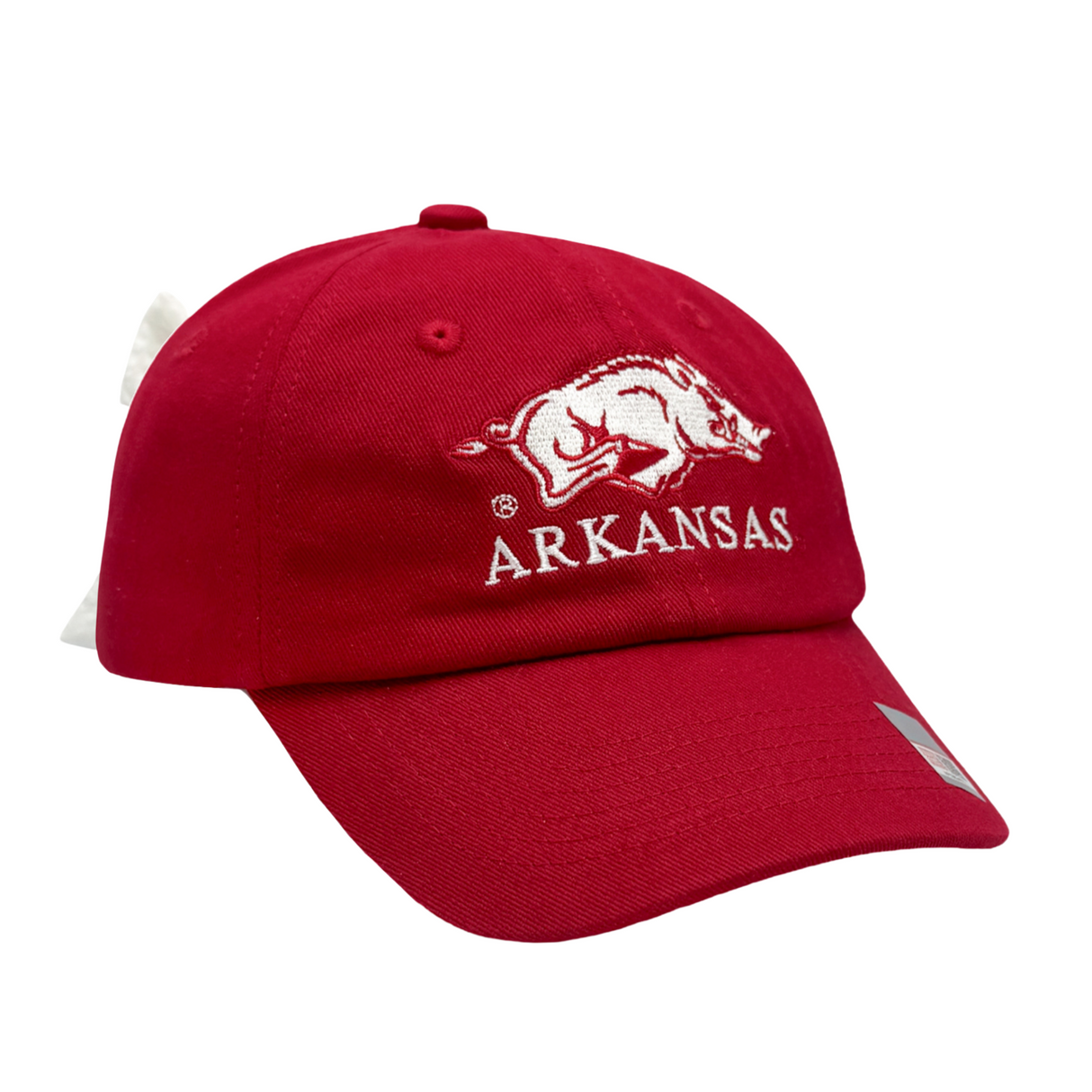 Officially Licensed Arkansas Razorbacks Bow Baseball Hat (Youth)