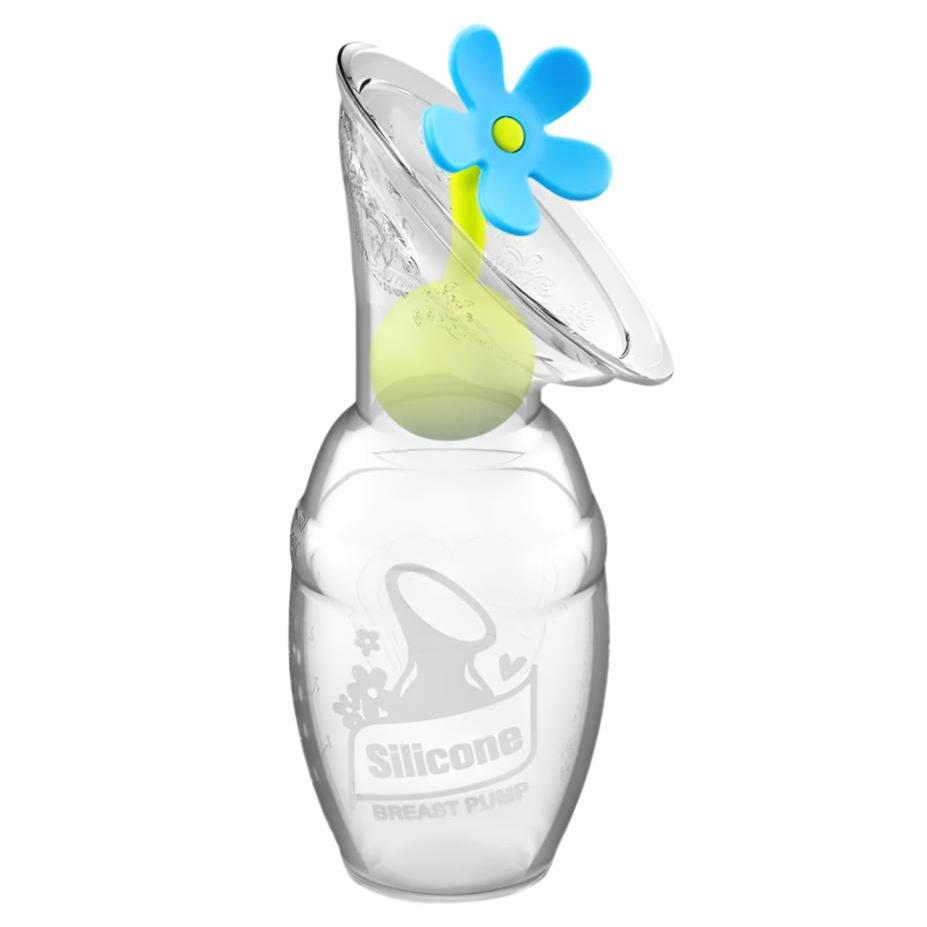 Haakaa Gen 1 Silicone Breast Pump 4 oz and Silicone Flower Stopper Set - HoneyBug