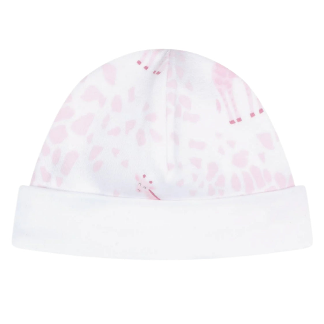 Pink Giraffe Print Hat - HoneyBug