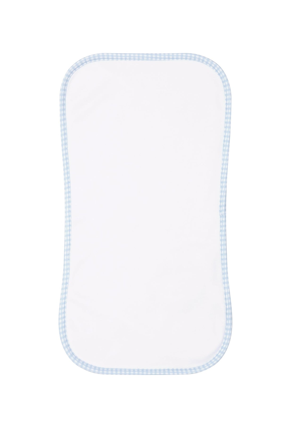 Blue Gingham Burp Cloth - HoneyBug
