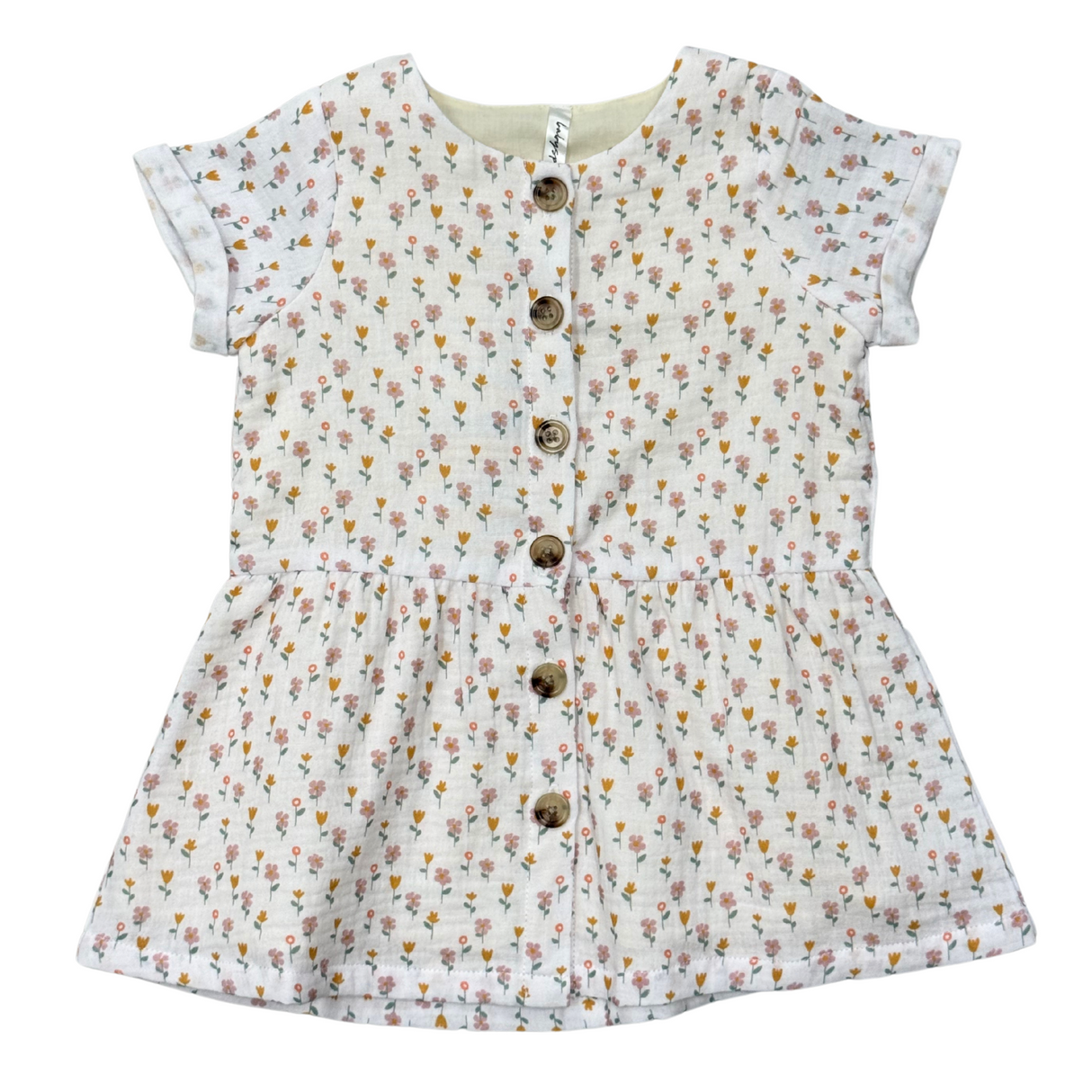 Gauze Button Dress