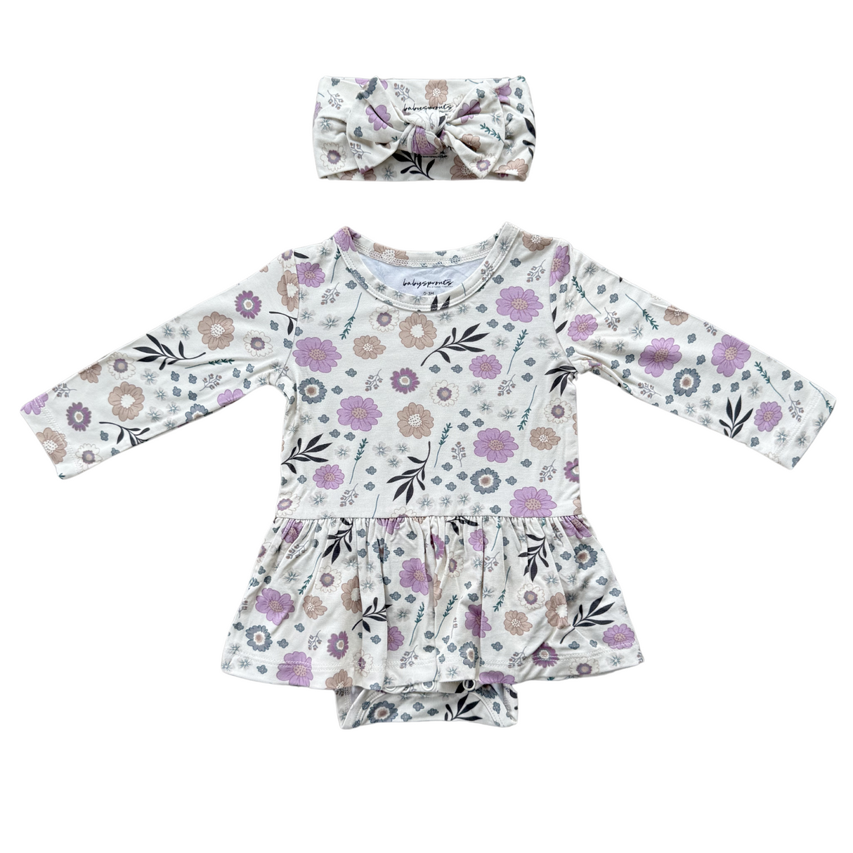 Girl's Bodysuit Dress Set