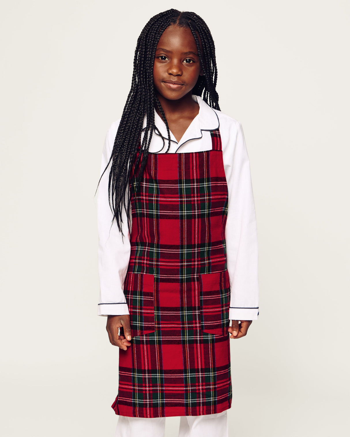 Kid's Apron in Imperial Tartan - HoneyBug