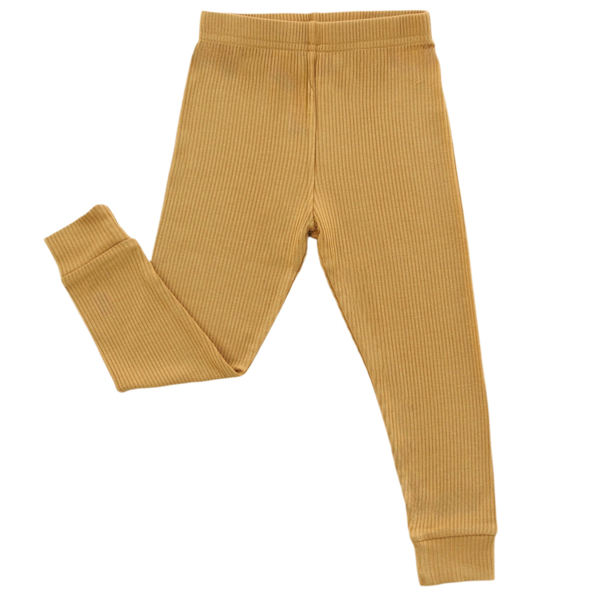 BAMBOO RIB LEGGINGS- Honey Mustard - HoneyBug