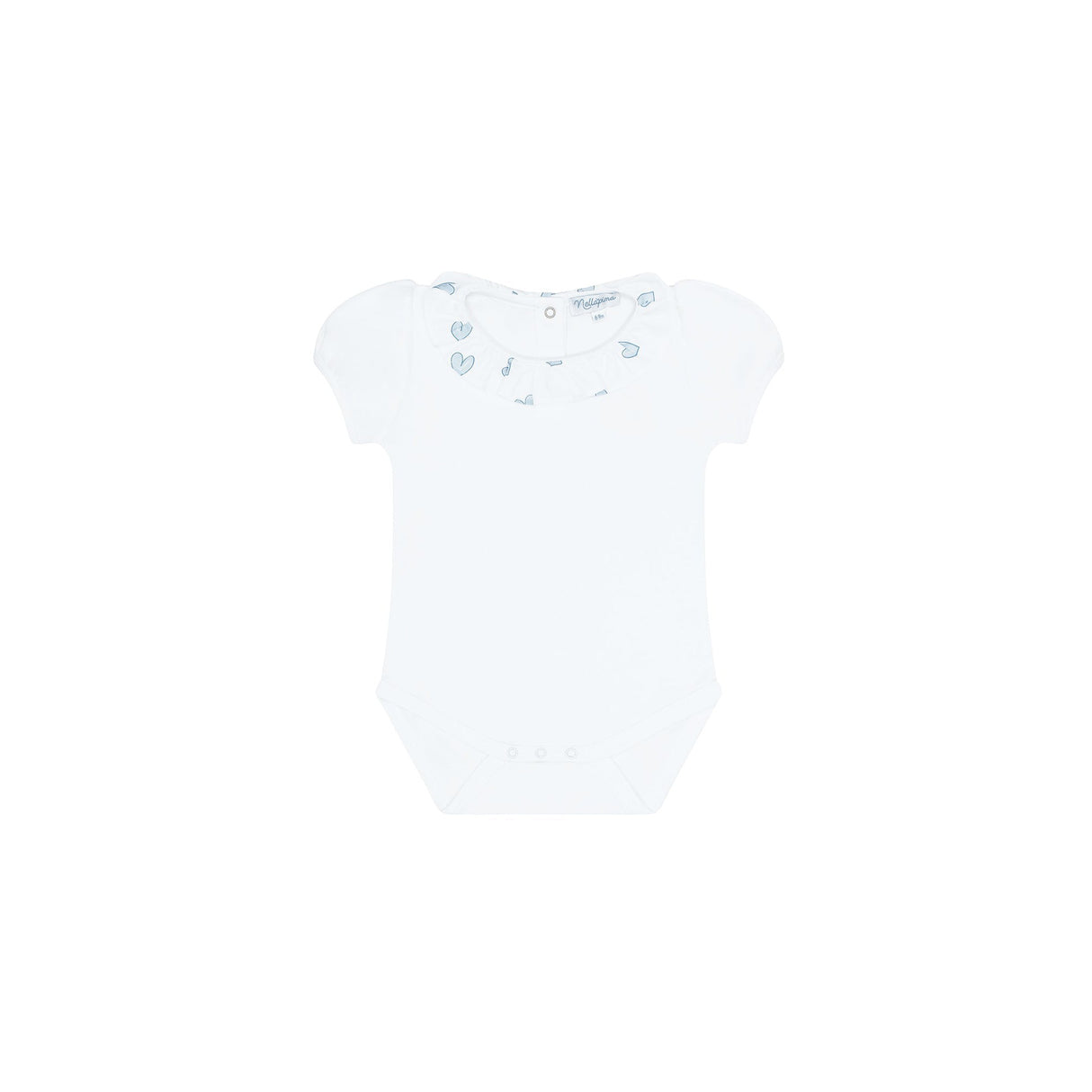 Blue Heart Print Onesie Set - HoneyBug