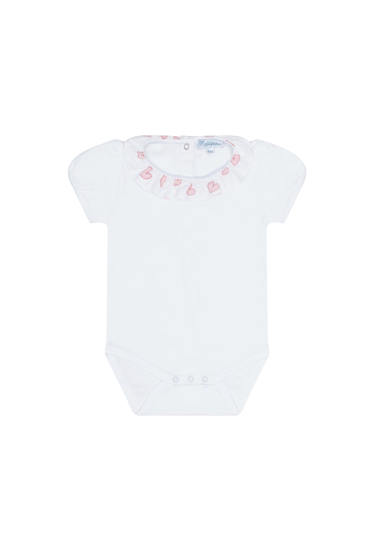 Pink Heart Print Onesie Set - HoneyBug
