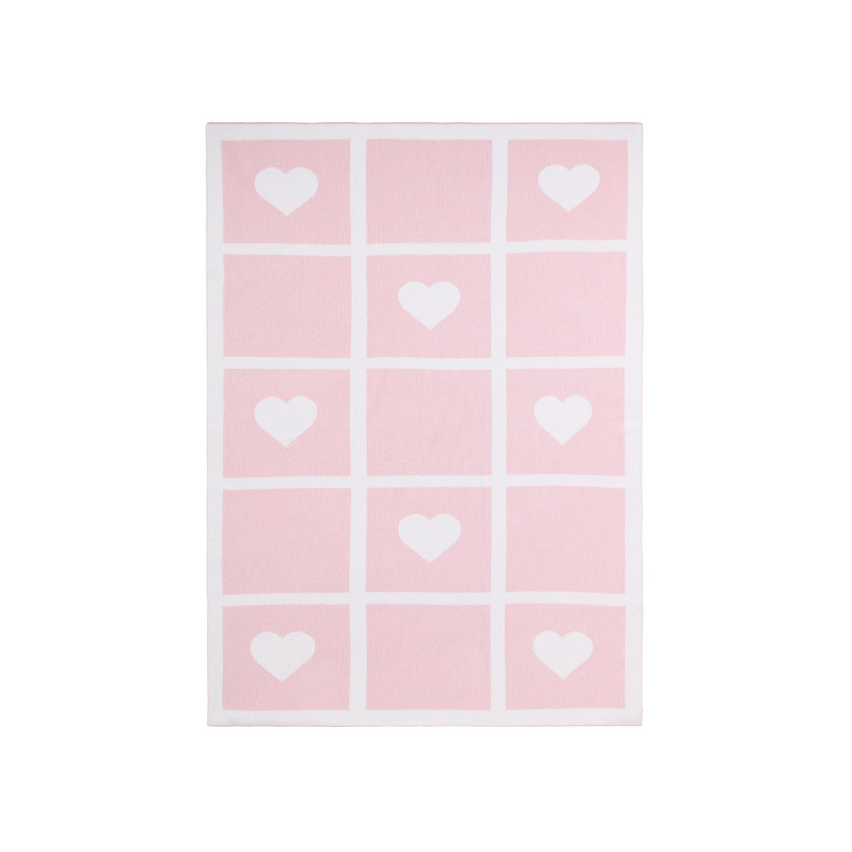 Heart Knit Blanket - HoneyBug