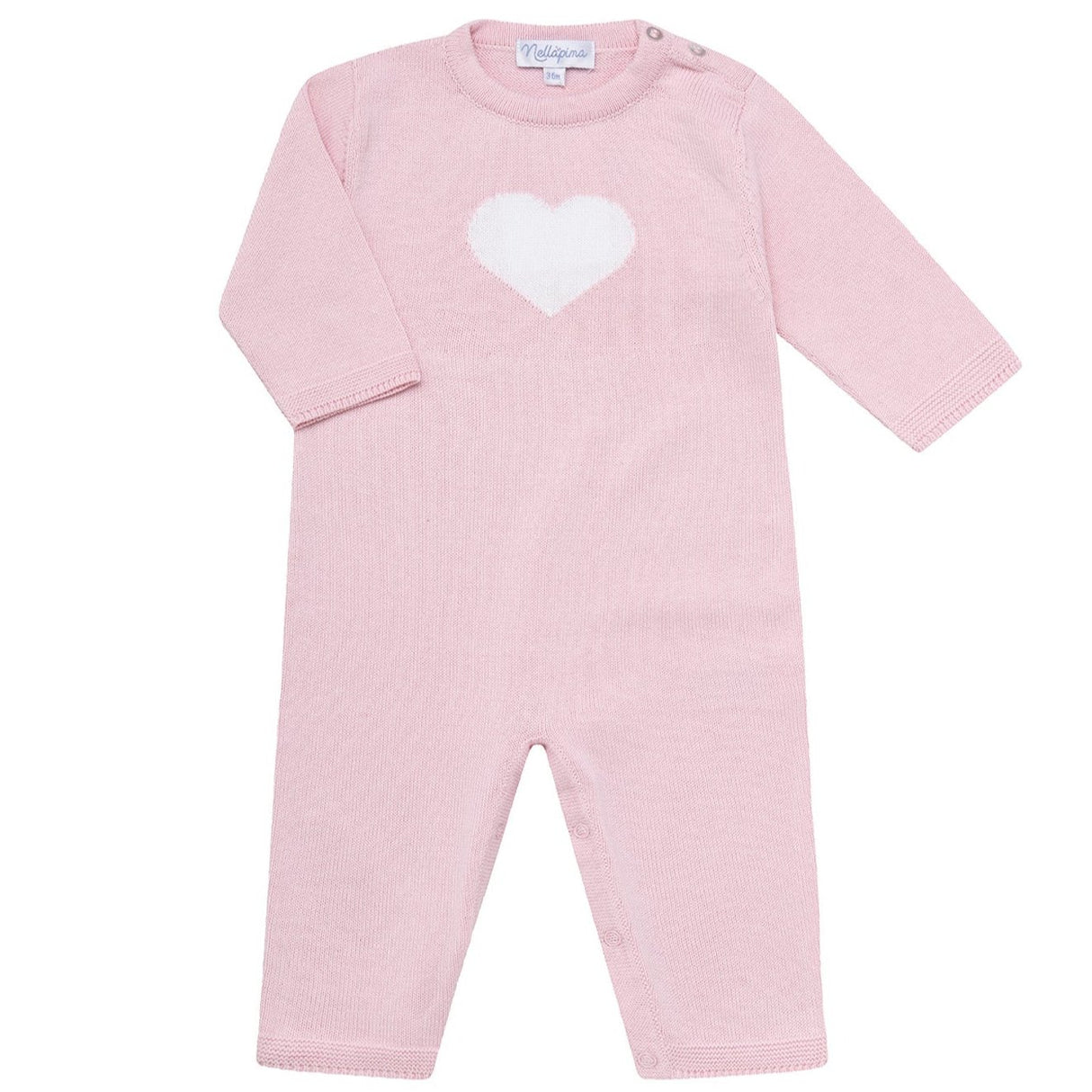 Heart Knit Bodysuit - HoneyBug