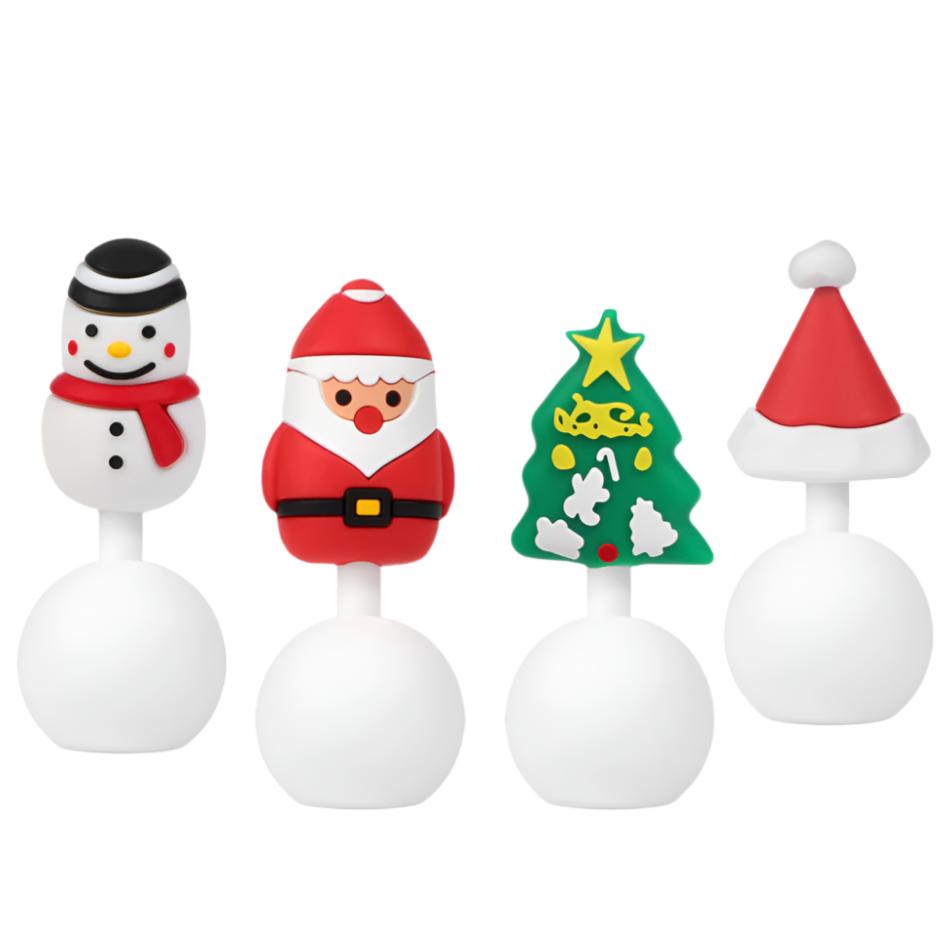 Haakaa Winter Holiday Silicone Breast Pump Stopper Gift Set 4 PK (Limited Edition) - HoneyBug