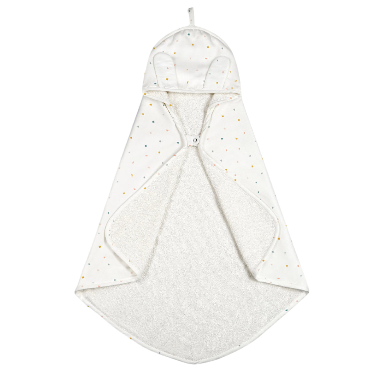 Organic Baby Hooded Towel - Dotty - HoneyBug
