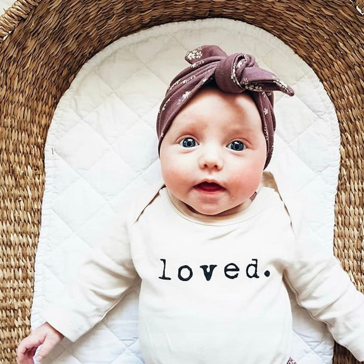 Loved. - Long Sleeve Organic Baby Bodysuit - HoneyBug