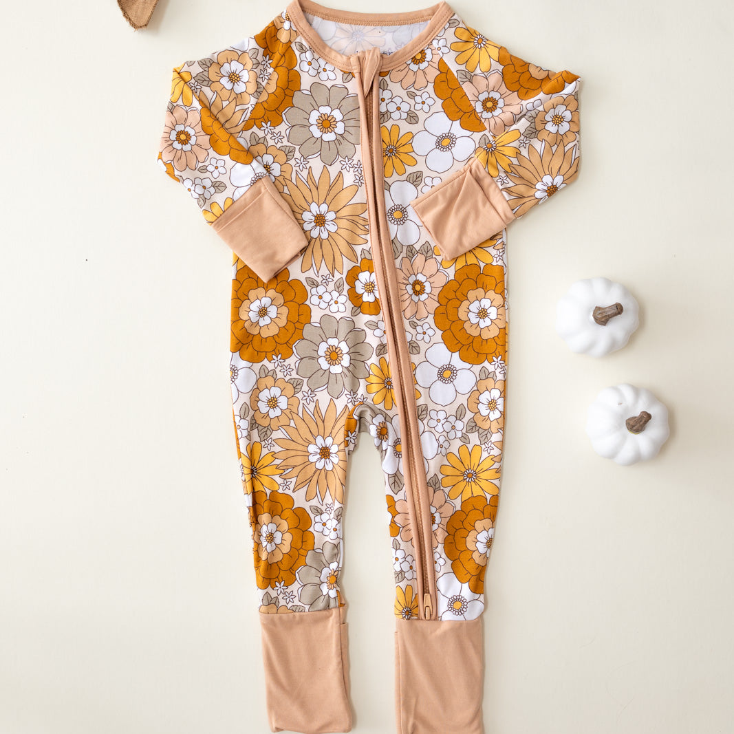 Bamboo Zip Romper | Petal Pop