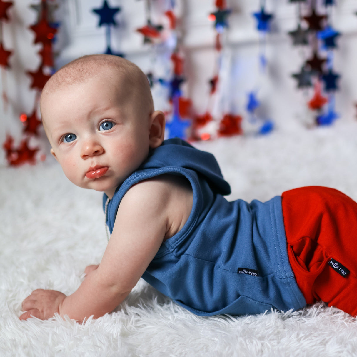 BAMBOO HOODIE TANK- Arctic - HoneyBug