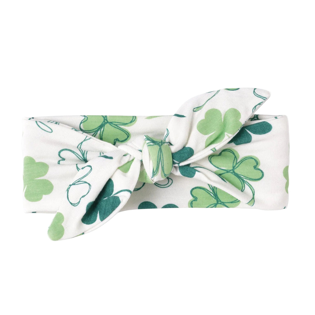 Shamrock Baby Headband – Adjustable Bamboo Bow