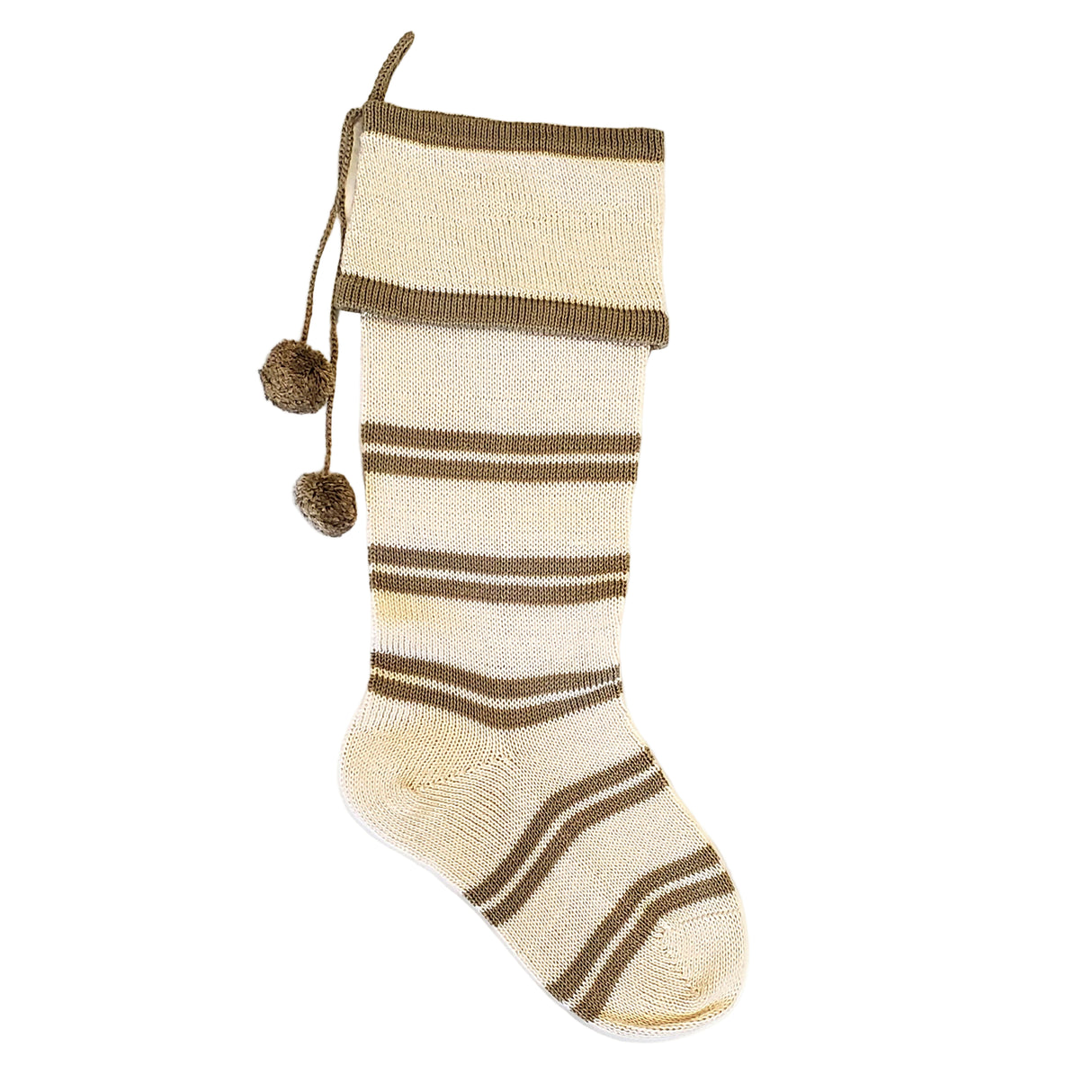 Ecru Thin Stripe Stocking