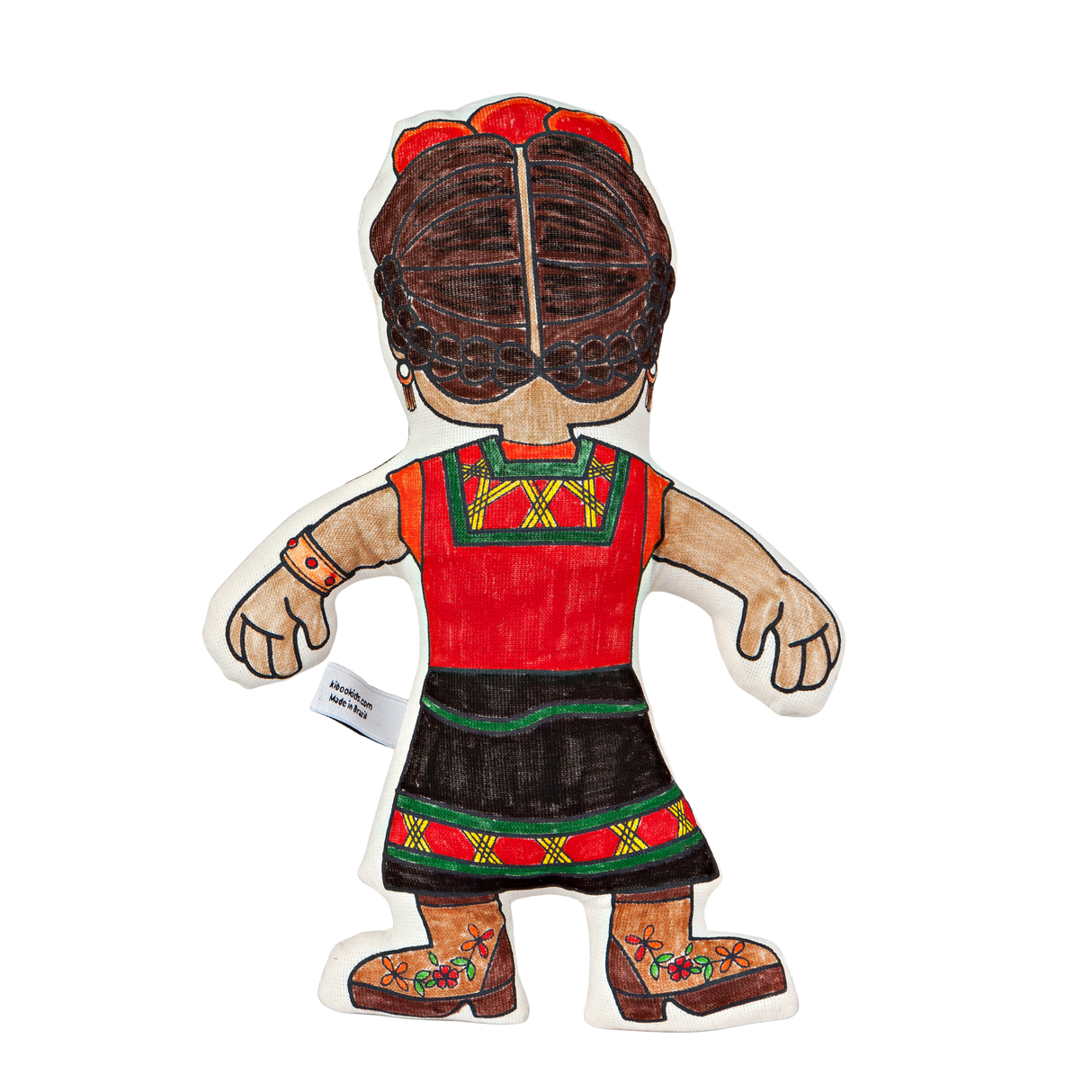 Kiboo Kids Artists Series: Frida with Shawl Coloring Set - Washable and Reusable for Creative Play - HoneyBug