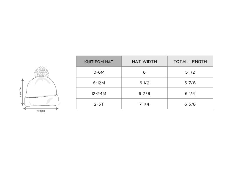 Knit Pom Hat - HoneyBug