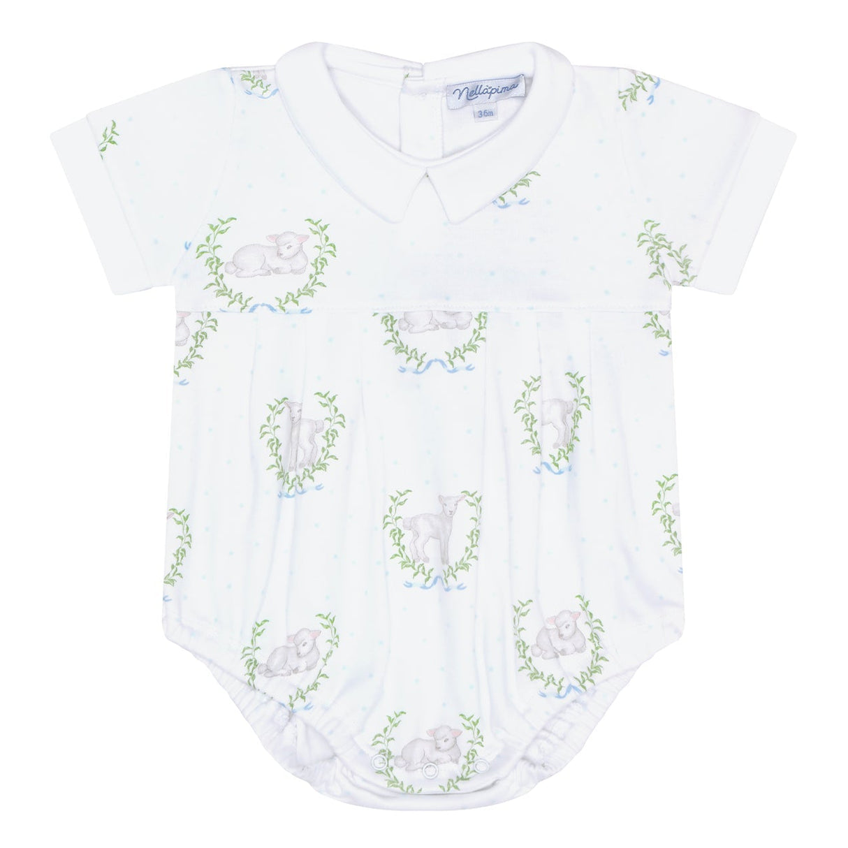 Blue Lamb Print Bubble