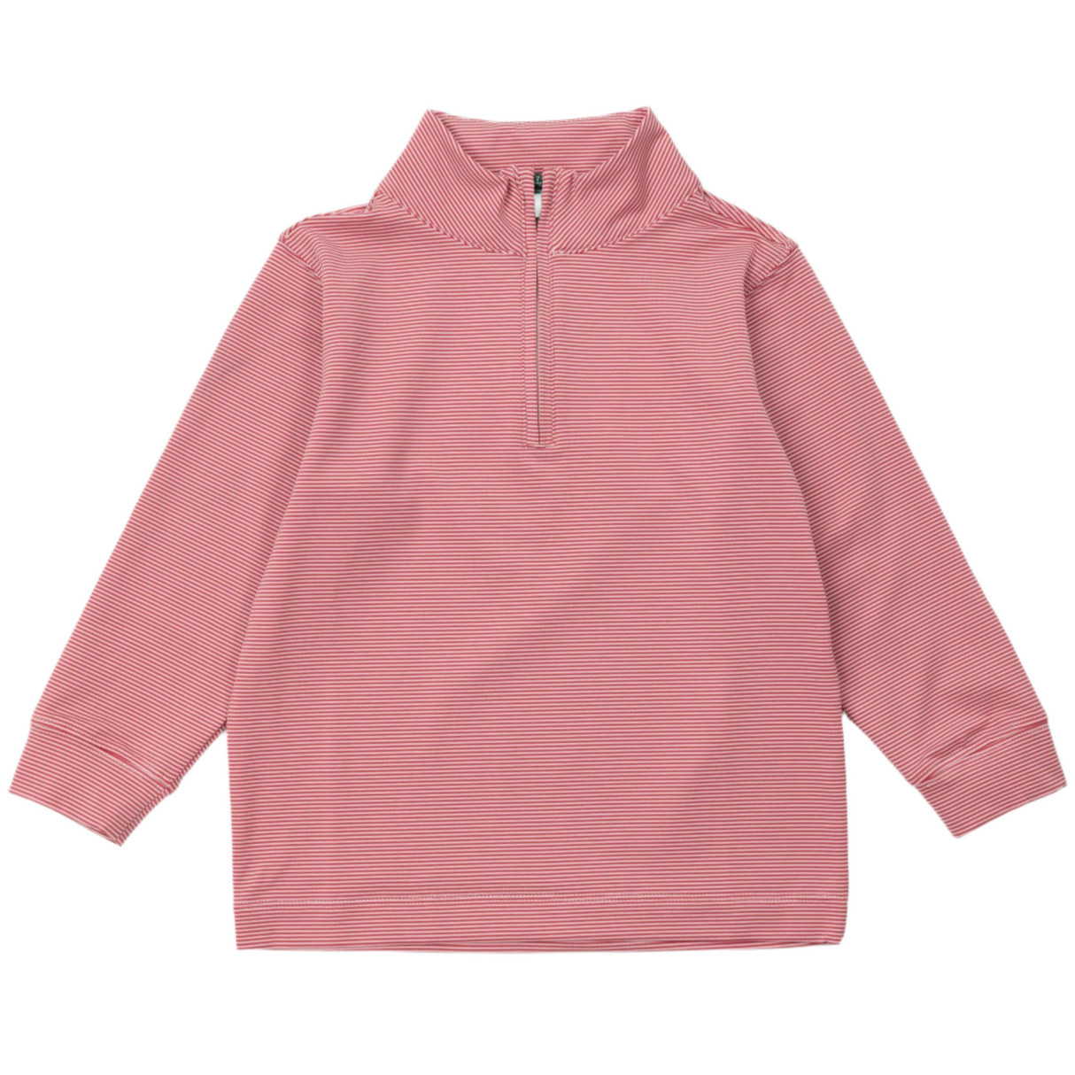 Sam Quarter Zip Pullover by LH Sport - Red Stripes - HoneyBug