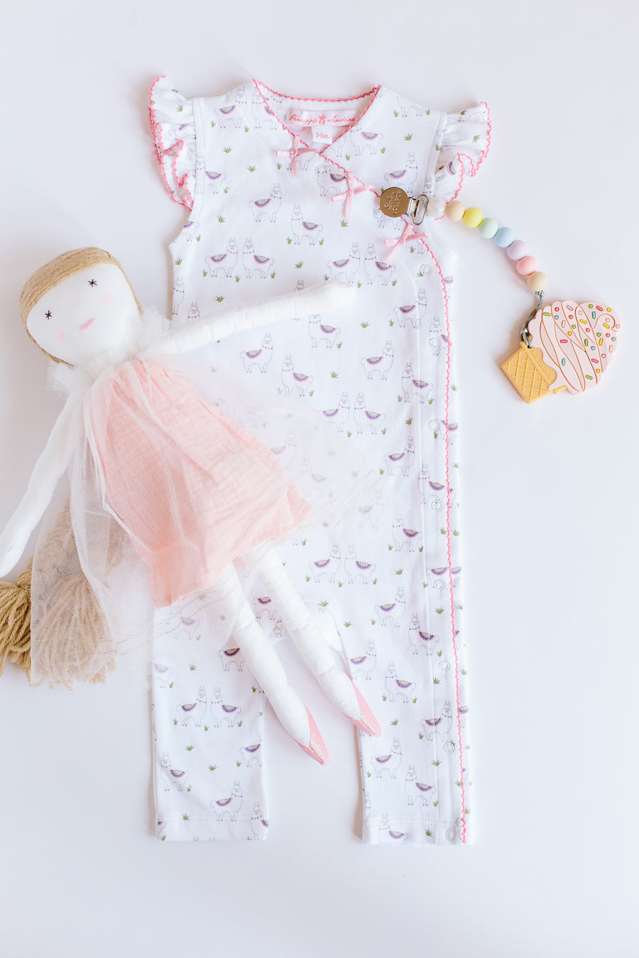 Alex the Alpaca Romper - HoneyBug
