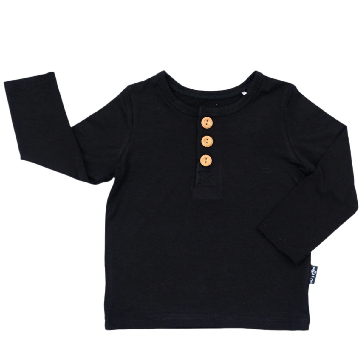 HENLEY LONG SLEEVE- Midnight - HoneyBug