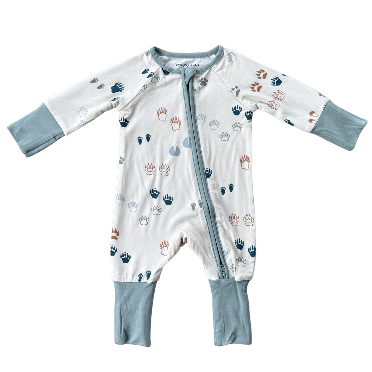 Long Sleeve Zip Romper - HoneyBug