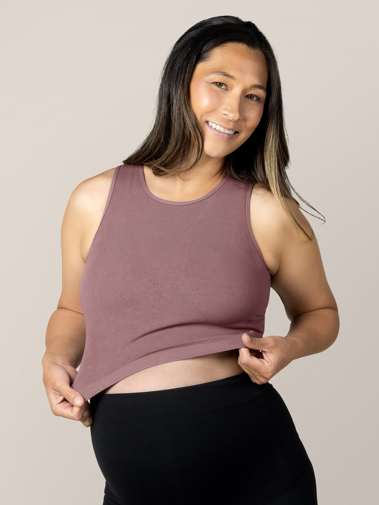 Sublime® Bamboo Maternity & Nursing Longline Bra Top | Twilight - HoneyBug
