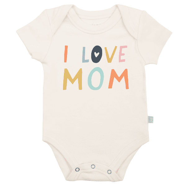 graphic bodysuit | love mom