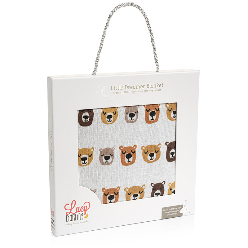 Little Dreamer Organic Baby Blanket - Little Camper - HoneyBug