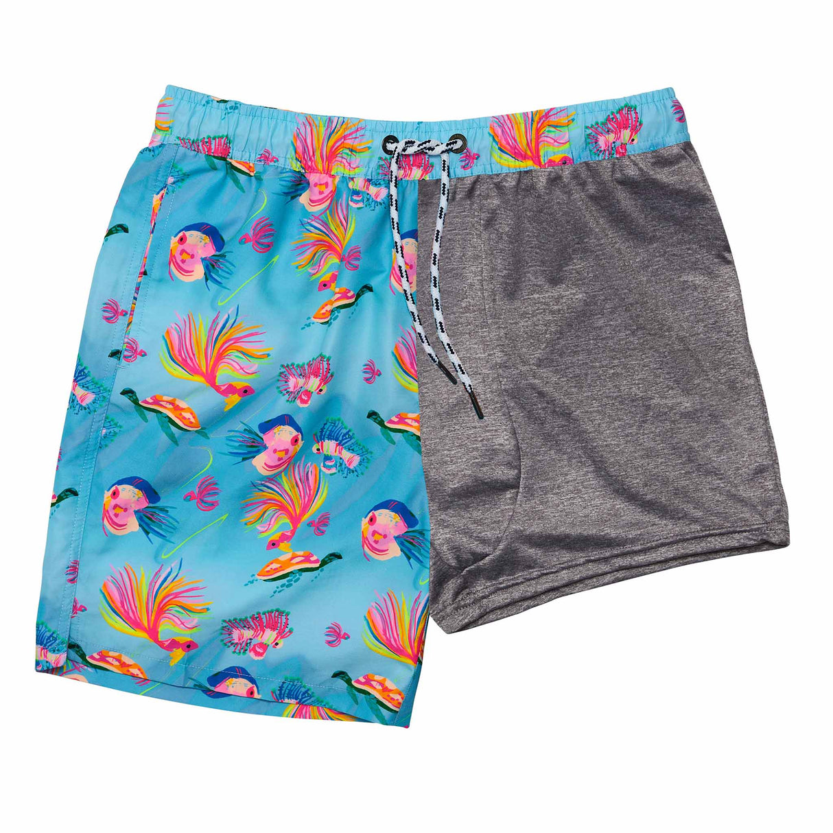 Mens Kaleido Fish Sustainable Swim Short - HoneyBug