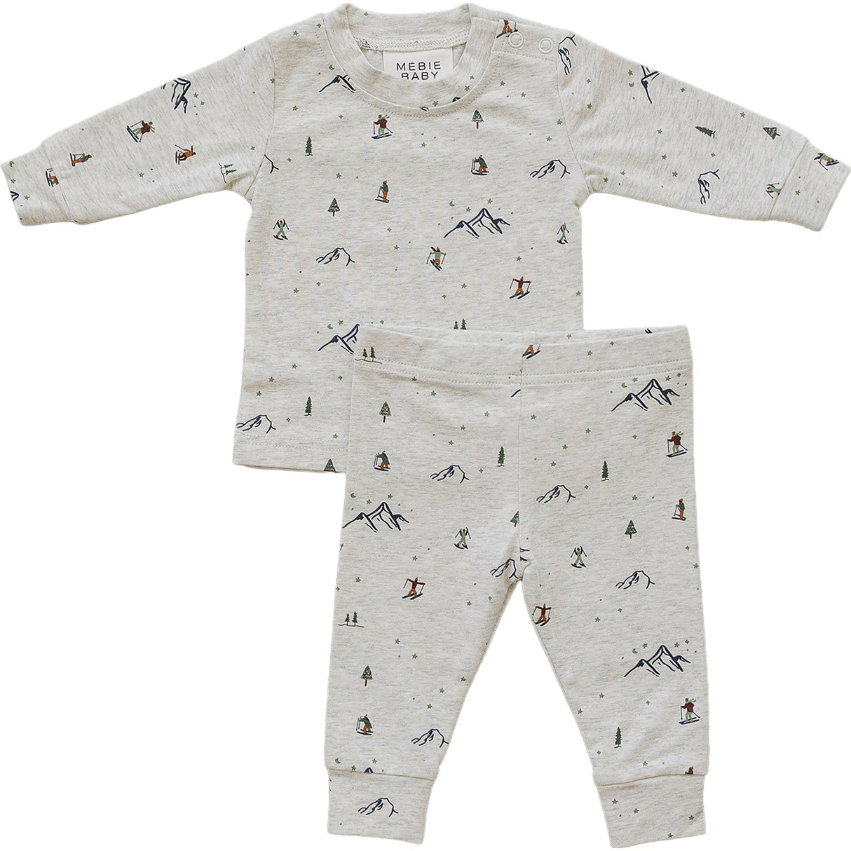 Ski Print Cozy Set - HoneyBug