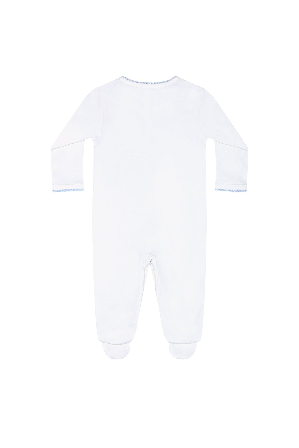 Blue Crochet Footie - HoneyBug