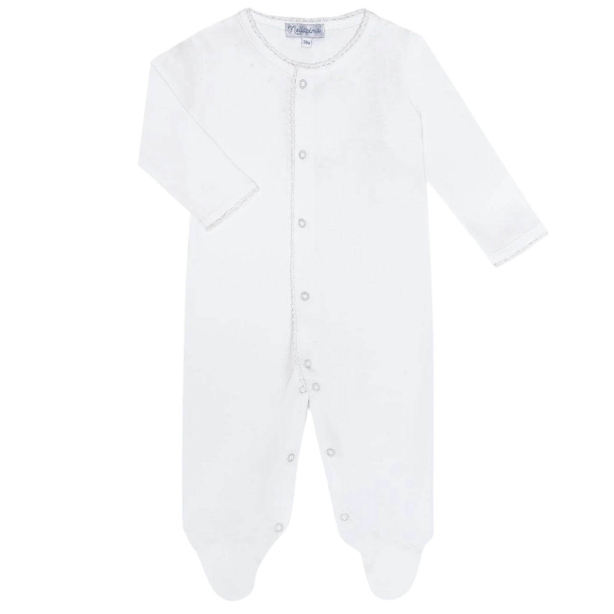 White Crochet Footie - HoneyBug