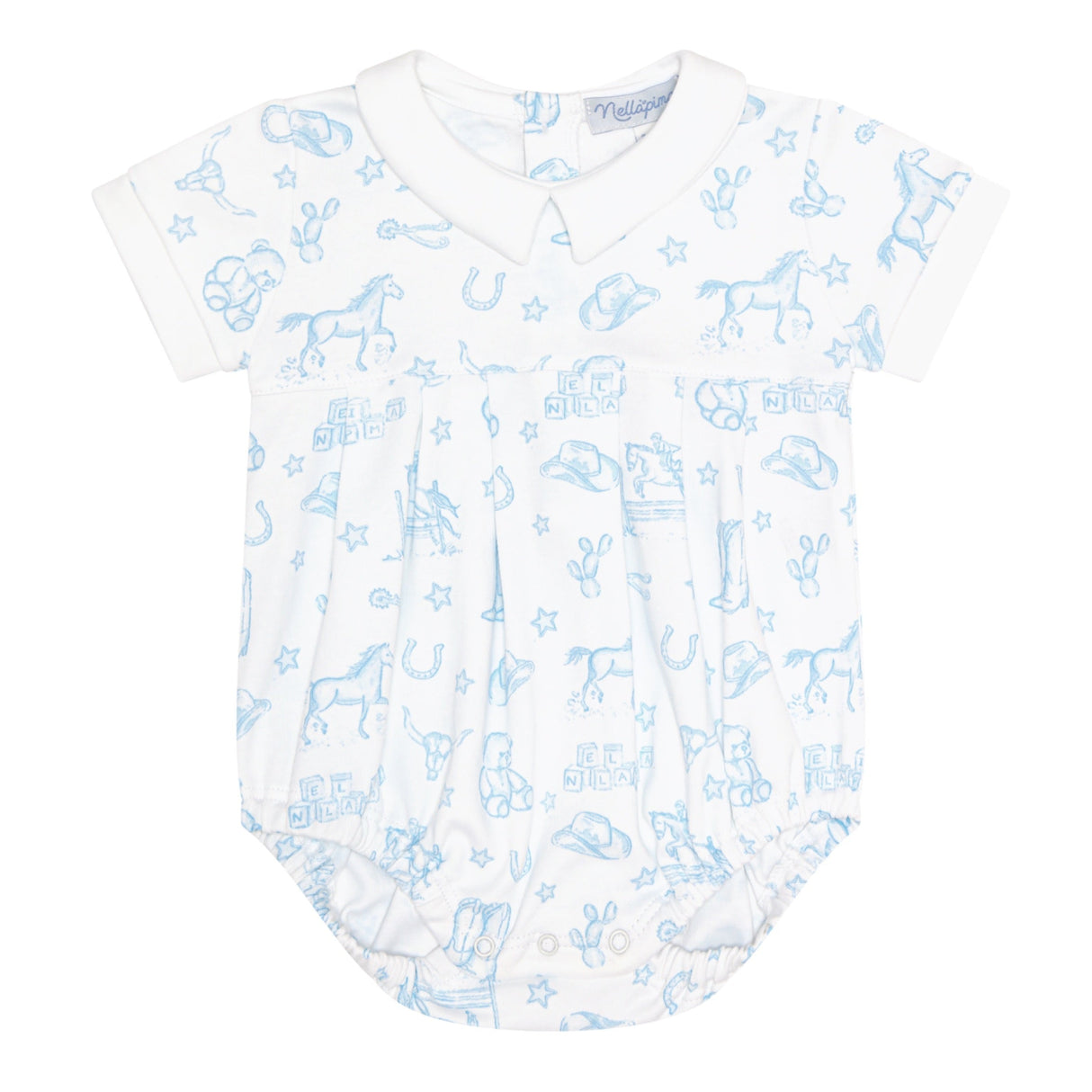 Blue Lone Star Toile Bubble