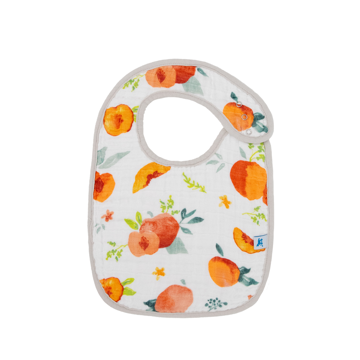 Cotton Muslin Classic Bib 3 Pack - Georgia Peach - HoneyBug