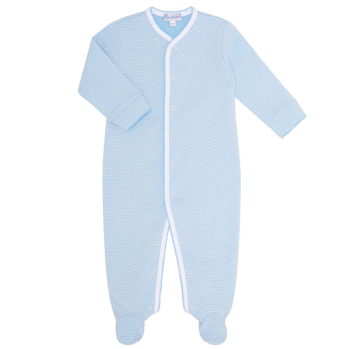 Blue Bubble Baby Footie - HoneyBug