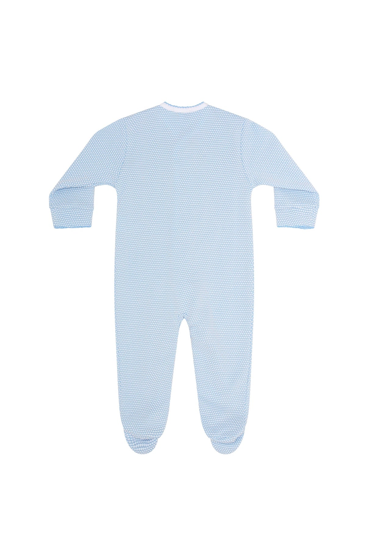 Blue Bubble Baby Footie - HoneyBug
