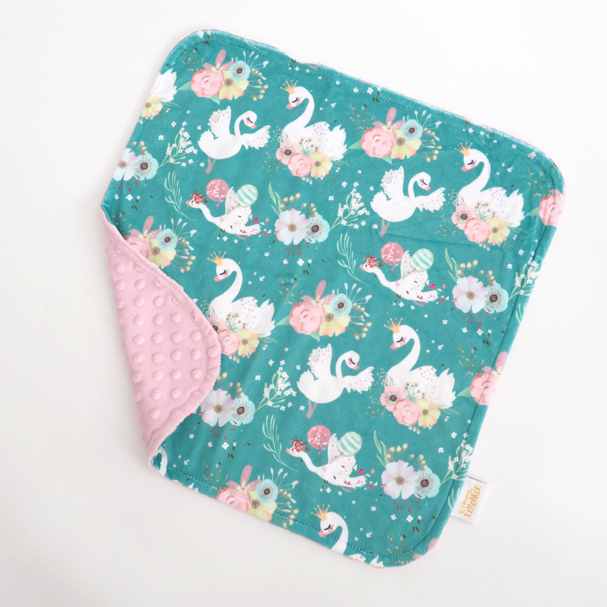 Mini Minky - Swans - HoneyBug