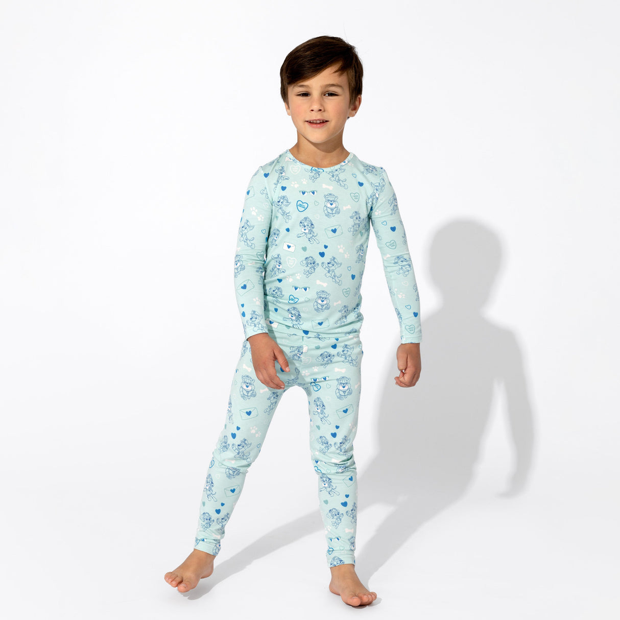 PAW Patrol: I Woof You Blue Bamboo Kids Pajamas - HoneyBug