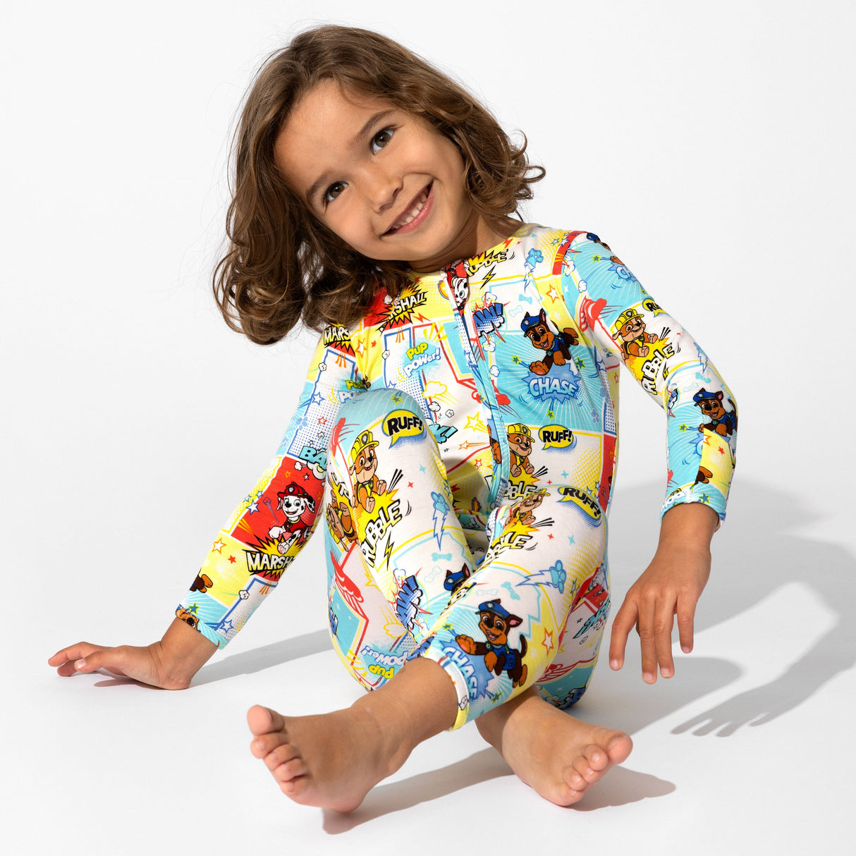 PAW Patrol: Comic Boy Pups Bamboo Convertible Footie - HoneyBug