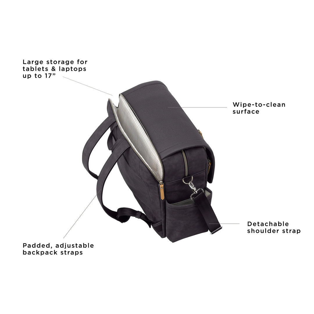 Boxy Backpack Deluxe - Carbon Cable Stitch - HoneyBug