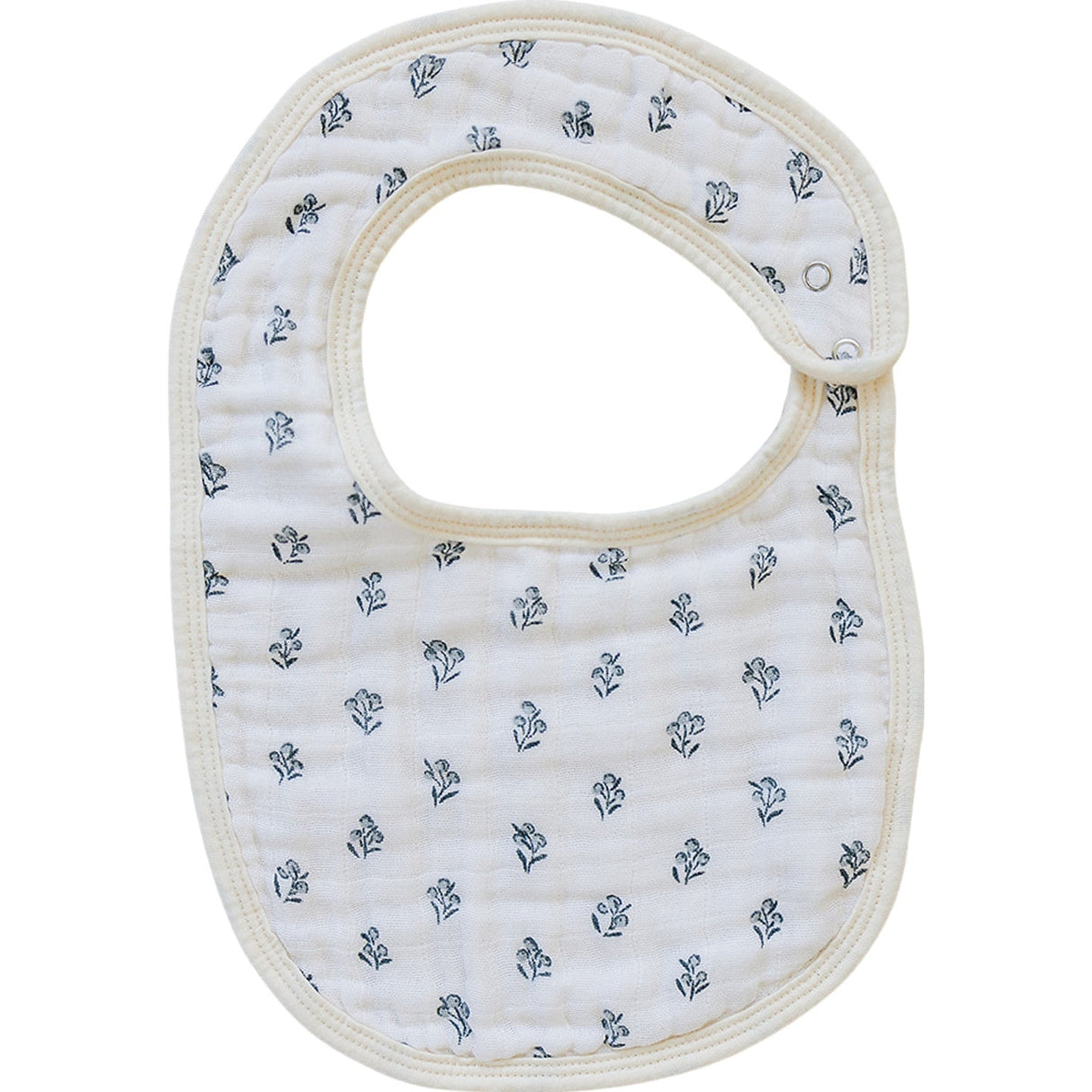 Cream Berry Classic Muslin Bib - HoneyBug