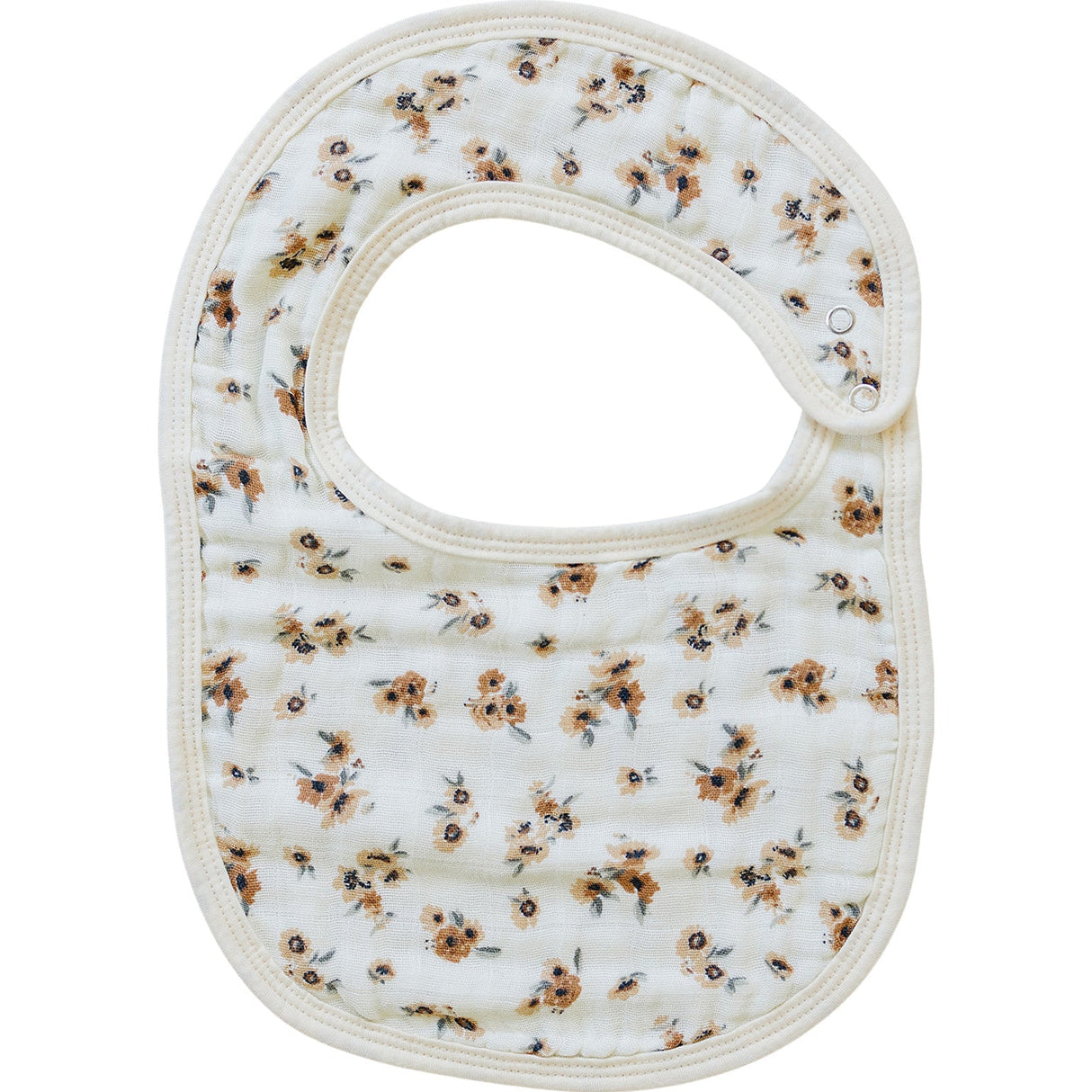 Autumn Bloom Classic Muslin Bib - HoneyBug