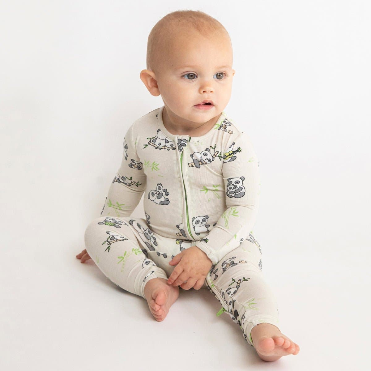 Panda Bamboo Convertible Footie - HoneyBug