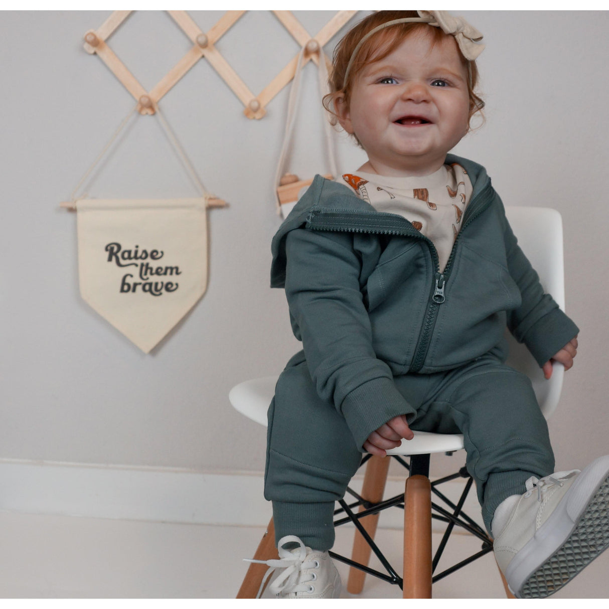 JOGGERS- Slate Bamboo French Terry - HoneyBug