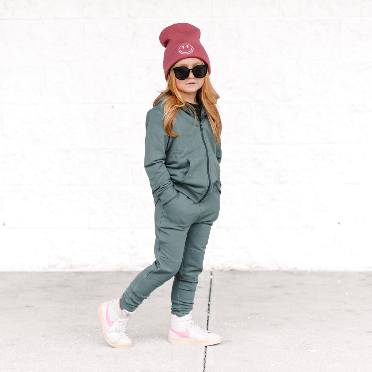 JOGGERS- Slate Bamboo French Terry - HoneyBug