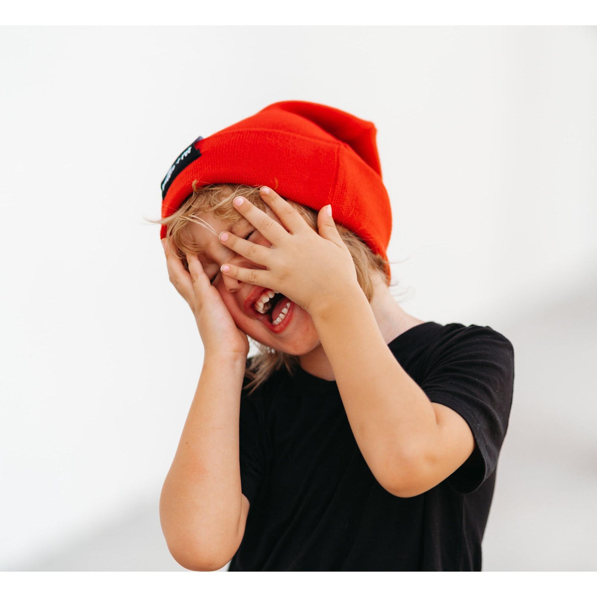 BAMBOO CUFF BEANIE- Red - HoneyBug