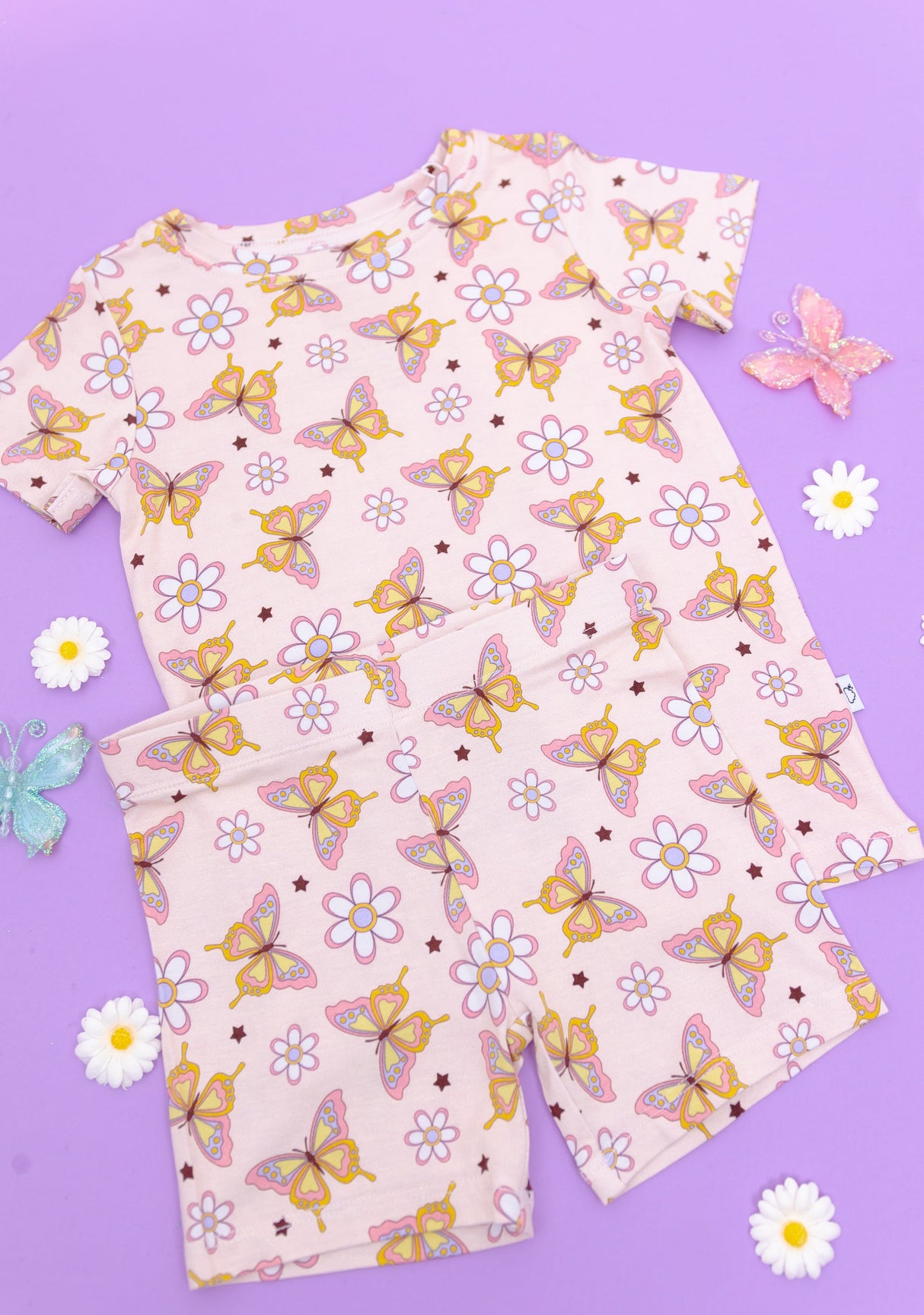 BLOSSOMIN' BUTTERFLY DREAM SHORT SET - HoneyBug