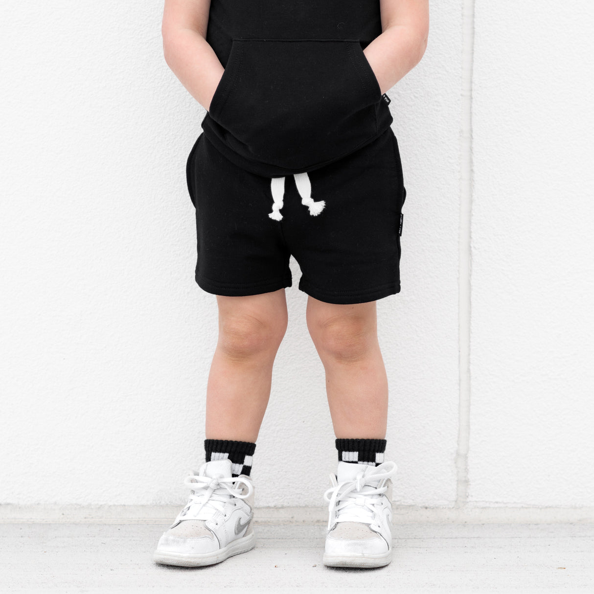 BAMBOO JOGGER SHORTS- Midnight Black - HoneyBug